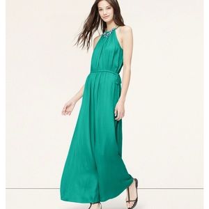 Green Ann Taylor The Loft Maxi Dress